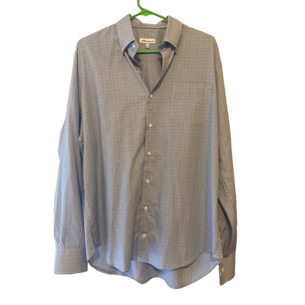 Peter Millar Men’s Crown Soft Stretch Middlebury Micro Sport Shirt - Siz…